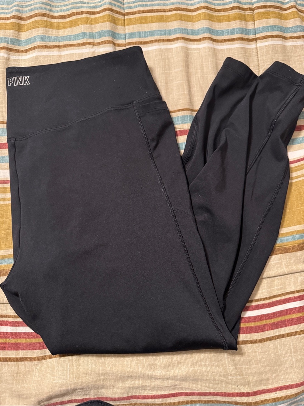 PINK Victoria's Secret Black High-Waist Leggings